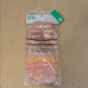 GF BRAND NEW STILL IN PLASTIC Striped Pet Sweater